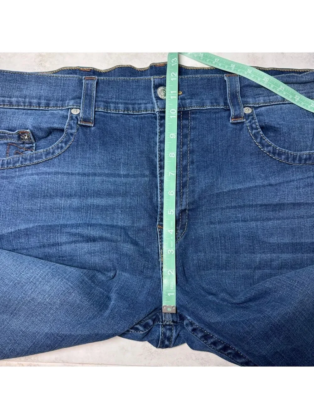 True Religion Rocco Relaxed Skinny Jeans Blue Size 44 No Flap